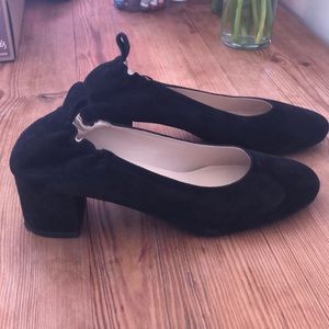 Everlane Day Heel black suede 8.5